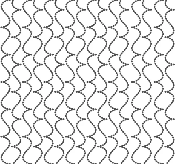 Abstract seamless pattern of winding lines of dots — Stock Vector