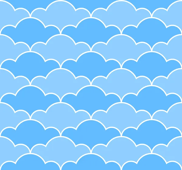 블루 구름 원활한 패턴 스톡 벡터