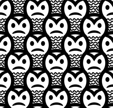 Kızgın Surat sinsi seamless modeli