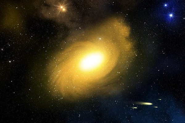 Galassia e nebulosa — Foto Stock