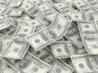 Para kazık $100 dolar faturaları