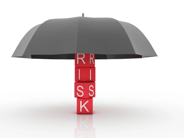 Kockázati biztosítás, a baleset és a biztosítási témák — Stock Fotó