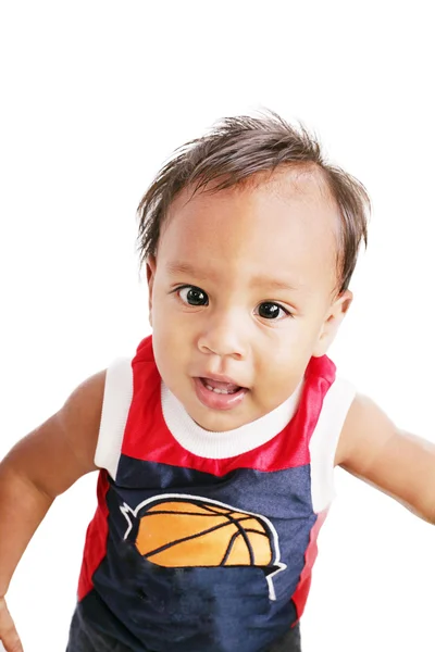 One year old adorable hispanic boy portrait — Stock Photo, Image