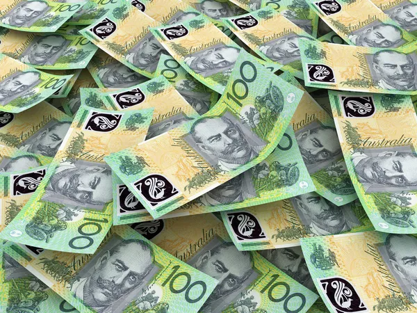 Close-up da moeda australiana. aud 100 — Fotografia de Stock