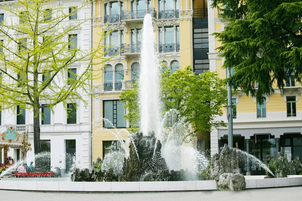 Fonte, Lugano, Suíça — Fotografia de Stock