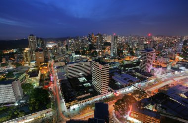 panama city - 24 Mayıs: panama 24 Mayıs tarihinde, 2013 ana bankalar ve devlet daireleri tüm ülkede ana ticari alan panama city alacakaranlıkta panama city çarpıcı görünümüdür.