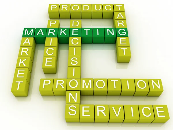 Marketing e termini correlati — Foto Stock