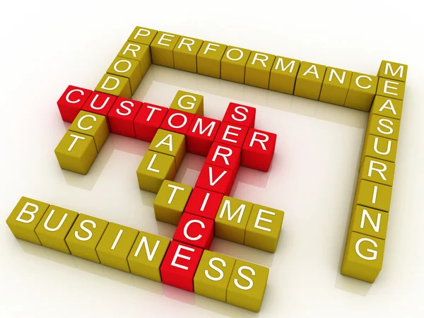 3d Group of customer service related words — Stock Photo, Image