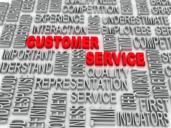 Background concept wordcloud illustration of customer service — Stock Photo, Image