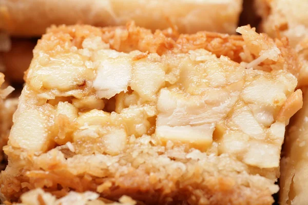 lezzetli bir Arapça çöl baklava makro çekim. fil ile yapılan
