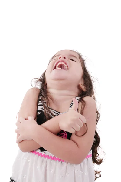 Menina rindo bonito — Fotografia de Stock