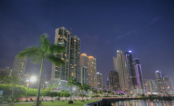 Panama-Stadt im Sonnenuntergang — Stockfoto