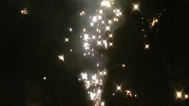 Fogos de artifício sparkler em HD — Vídeo de Stock