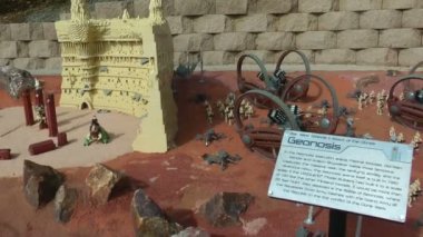 Carlsbad ABD, 2014 yaklaşık: starwars ressam ile lego carlsbad, ABD tarihinde Tarih circa 2014 uzaklığımız. Yıldız Savaşları Bölüm II sahneleri: klonların saldırısı.