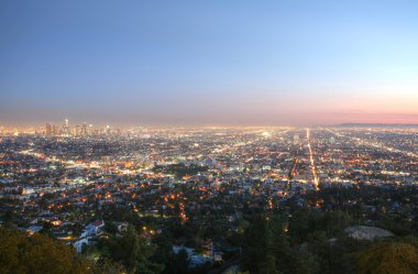 Los angeles gün batımında