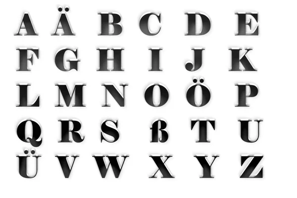 Germany alphabet set — Stock Photo, Image