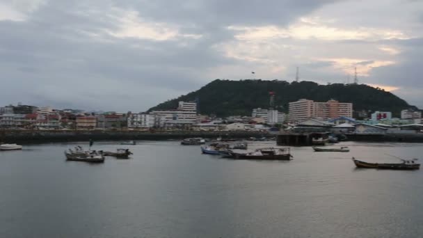 Ciudad de Panamá al atardecer — Vídeos de Stock