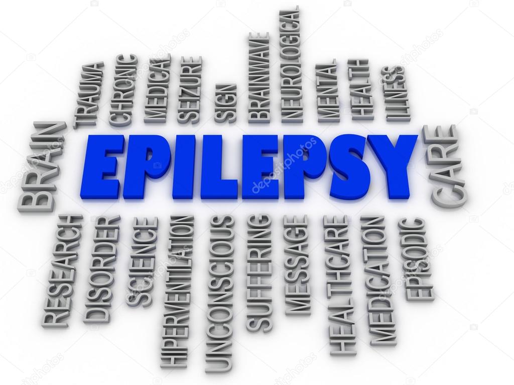 3d imagen, Epilepsy symbol. Neurological disorder icon conceptua