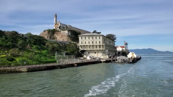 San Francisco California Feb 2022 Buitenaanzicht Het Eiland Alcatraz San — Stockvideo