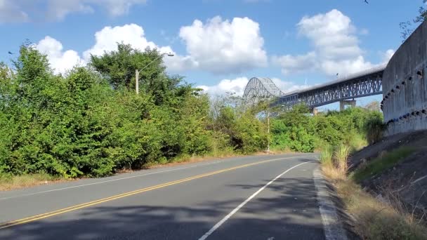 Trans Ponte Americano Panama Collegato Sud Nord America Costruito Nel — Video Stock