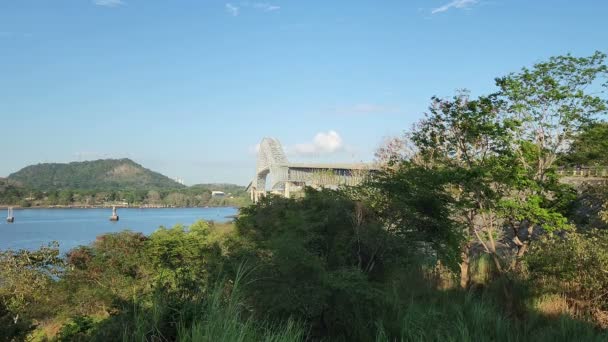 Trans Ponte Americano Panama Collegato Sud Nord America Costruito Nel — Video Stock