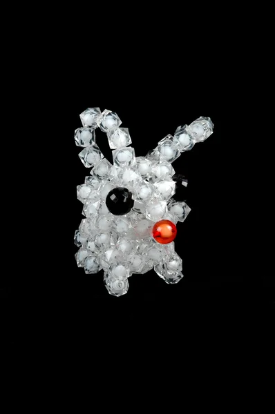 Een ambachtelijke beaded kristal van konijn — Stockfoto