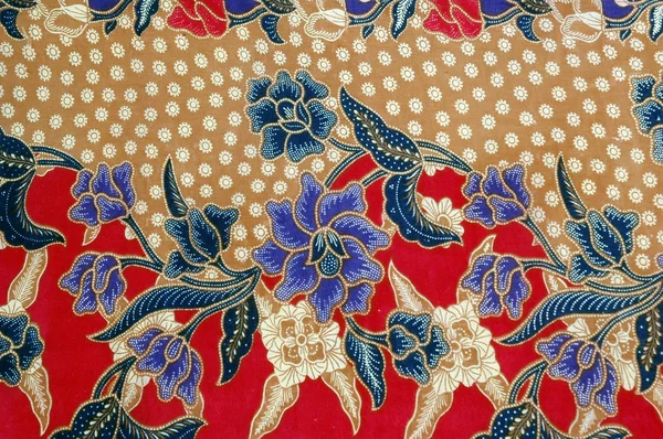 Detalhes de design de tecido indonésio — Fotografia de Stock