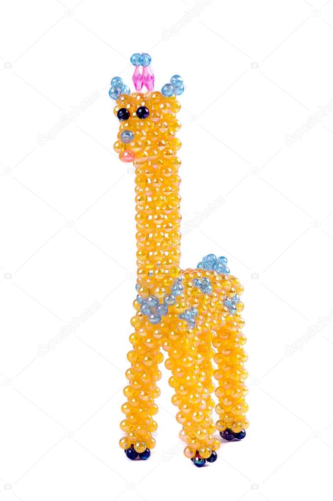 A craft beaded crystal of giraffe