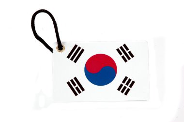 Güney Kore bayrağı etiketi