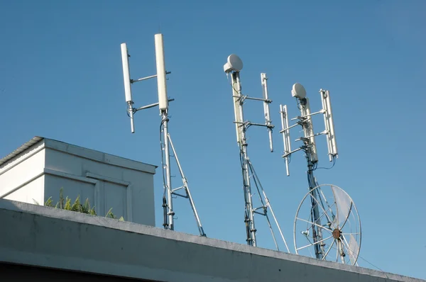 Telecommunications transmitters — Stock Photo, Image