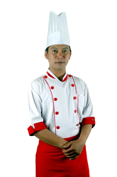 Asiático chef retrato — Fotografia de Stock