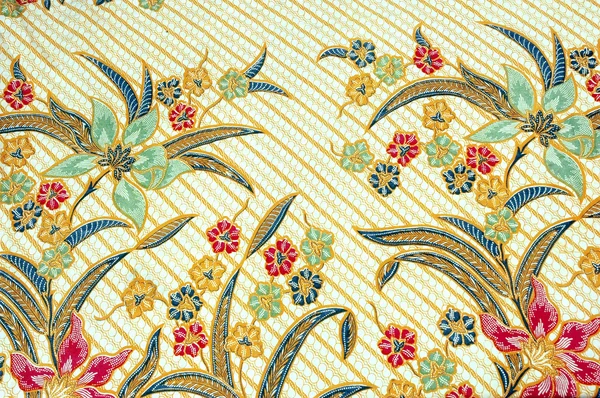 Modèles détaillés de tissu batik — Photo