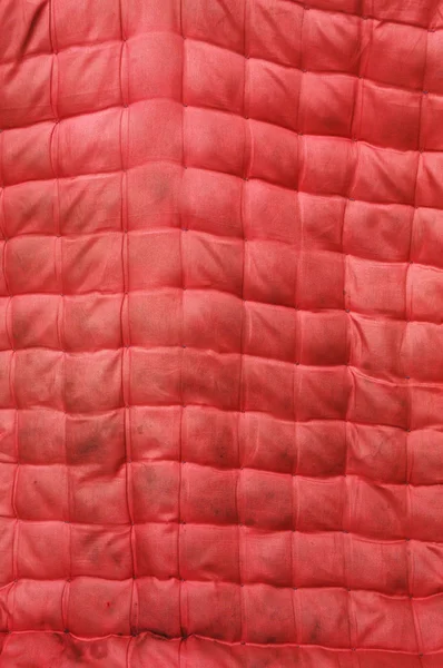 Texture del vecchio materasso rosso — Foto Stock