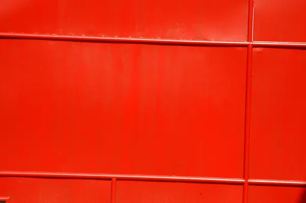 Doku kırmızı demir kapısı — Stok fotoğraf