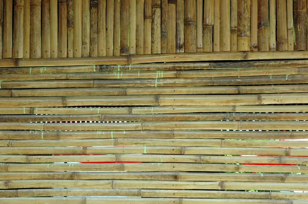 Muster der Bambuswand — Stockfoto