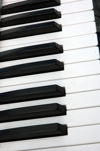 Forma e padrão de teclas de piano — Fotografia de Stock