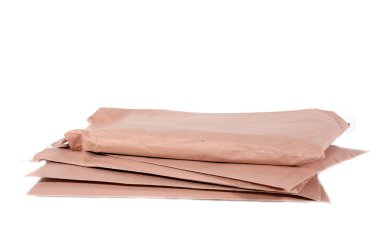 Stack of brown envelopes clipart