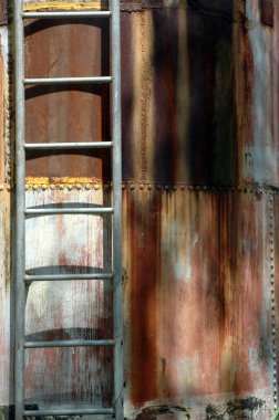 demir merdiven metal silindir