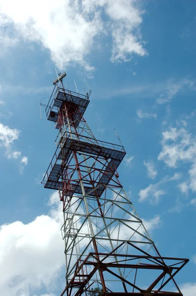 Transmitter antenna tower — Stock Photo, Image