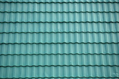 yeni yeşil tin roof arka plan
