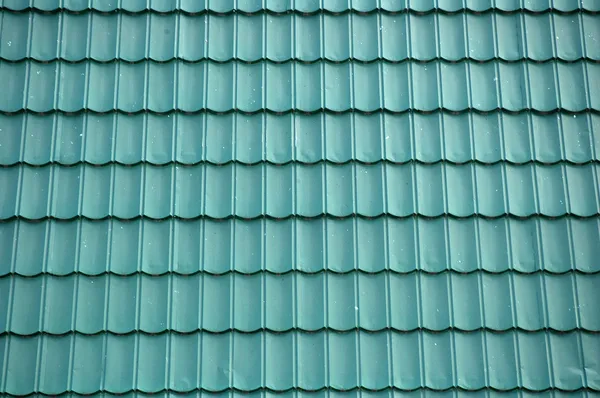 Новий зелений олов'яний дах фон — стокове фото