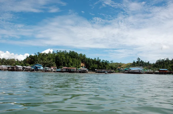 Fishing village at Tarakan, Indonesia — Stock Photo, Image