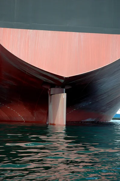 Bakhjulet av ett stort tankfartyg — Stockfoto