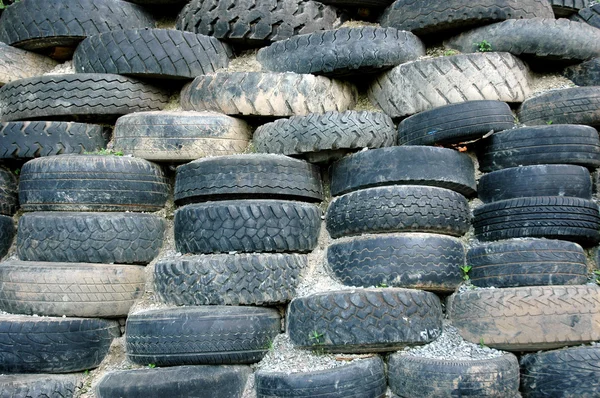Piles of old tires — Stock Photo, Image