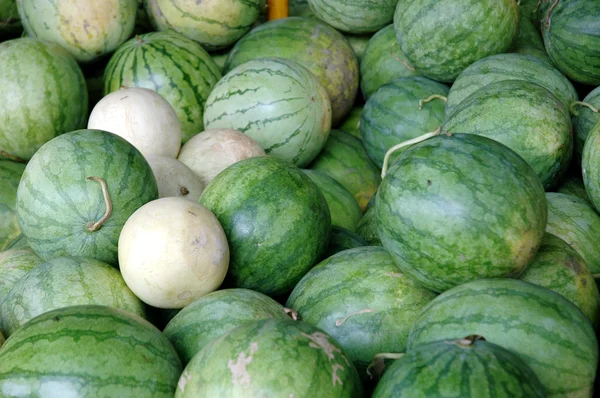 Watermeloen en meloen — Stockfoto