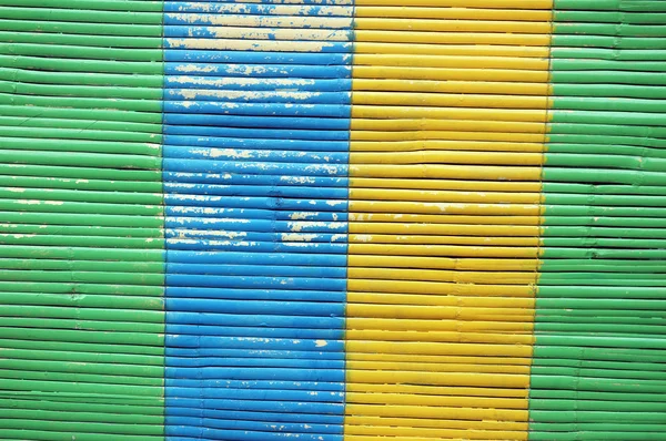 カラフルな竹のカーテン — ストック写真