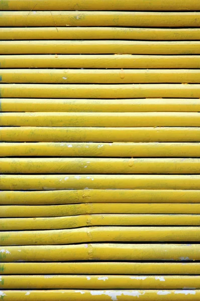 Cortina de bambu amarelo — Fotografia de Stock