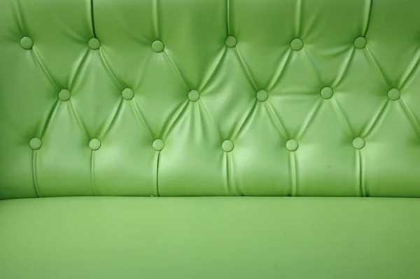 Textur och mönster i grönt läder stoppning — Stockfoto