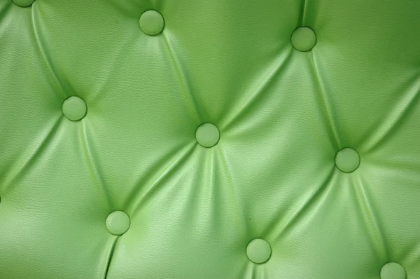 Texture e motivo del rivestimento del sedile in pelle verde — Foto Stock