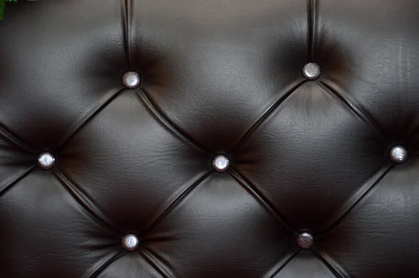 黒い革張りの座席 — ストック写真